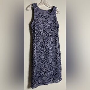 Banana Republic Lace Midi Dress in West Palm Blue color Size 6